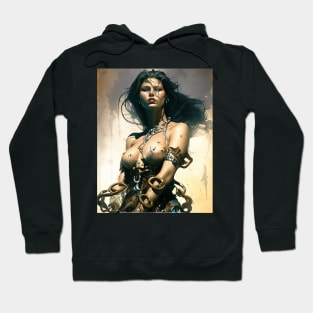 Scantly clad Barbarian Woman Breaking through the chains of... Hoodie